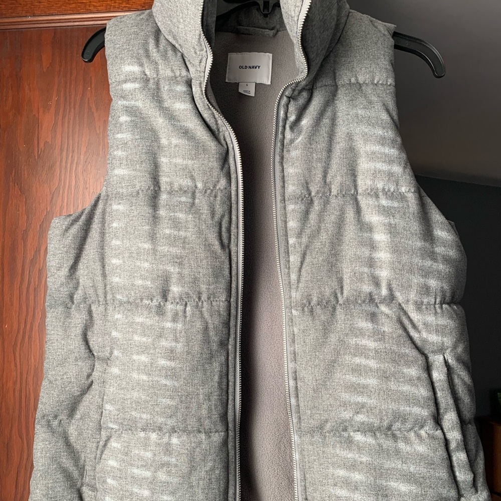 Old navy gray puffer vest.